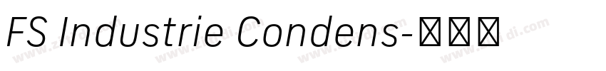 FS Industrie Condens字体转换 FS Industrie Condens字体转换